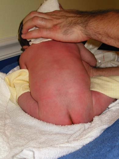 First sponge bath -- 2/3/02