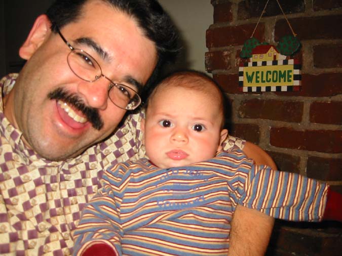 Dad and Boy, Self Portrait -- 4/29/02